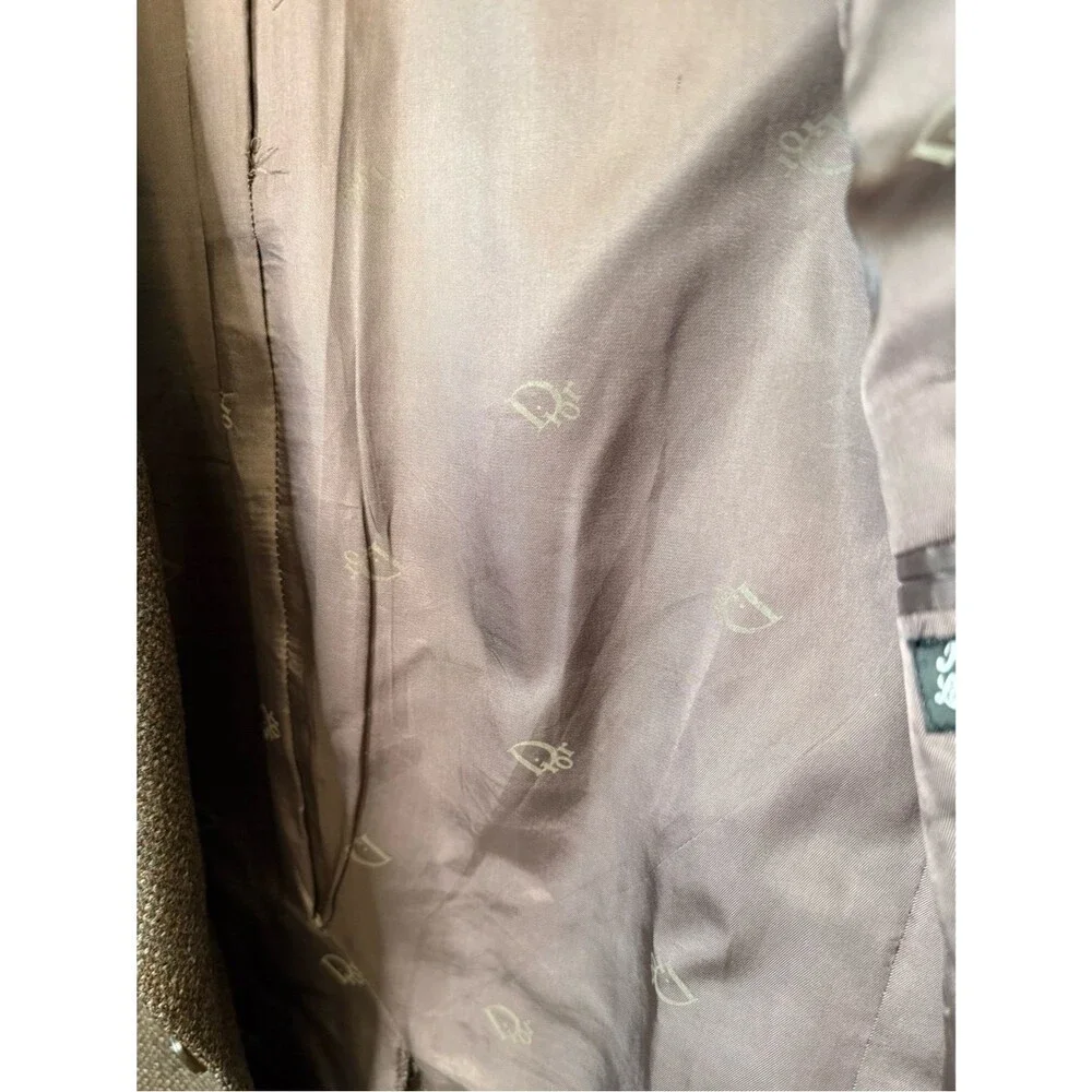 Vintage Christian Dior Monsieur Brown Tweed Blazer Sport Coat